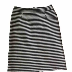 Banana Republic Striped Navy and White Skirt , Size 4